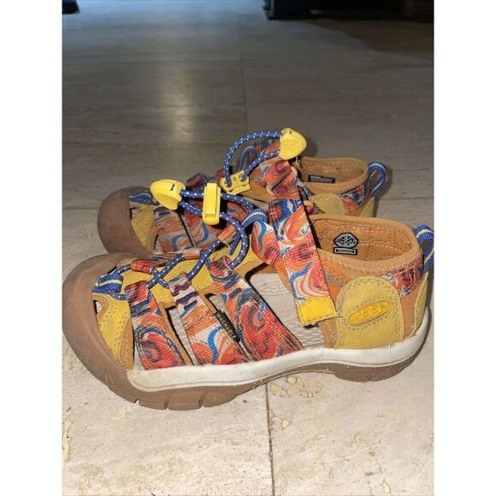 Keen Newport Outdoor Afro Waterproof Sandals Orange Yellow Kids Size 13